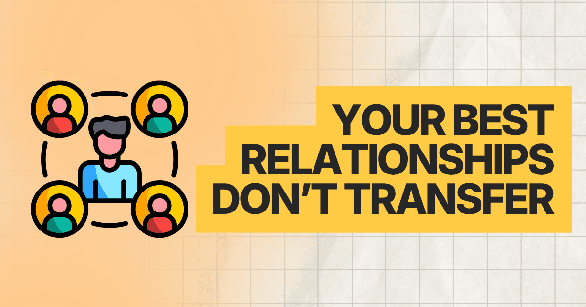 Why Founder Relationships Don't Transfer in a Sale (and What Buyers Pay For)